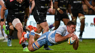 <p>IN FOR A PENNY: Scott Penny of Leinster scores a try. Pic: INPHO/Steve Haag Sports/Darren Stewart</p>