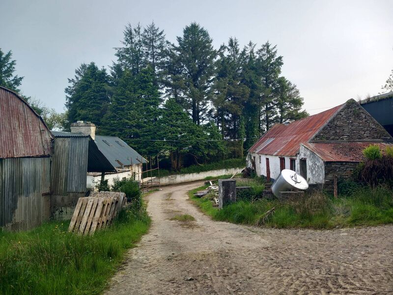 The exterior before. 