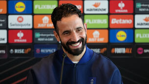 <p>Manchester United manager Ruben Amorim had positive news on the injury front.Pic: Martin Rickett/PA</p>