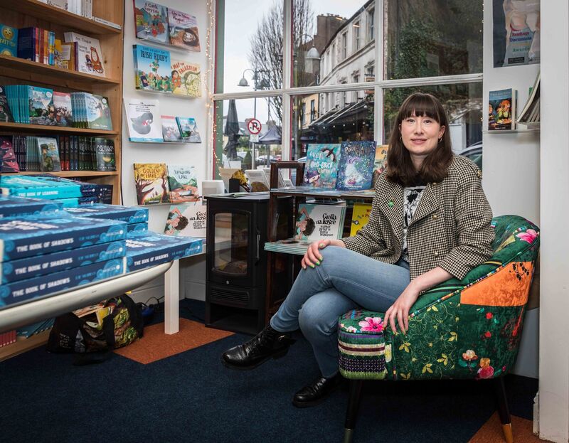 Louise Hegarty visiting the Mercier Press bookshop in St. Lukes. Picture: David Creedon