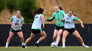 <p>Ireland face Greece in the Nations League on Friday afternoon. Pic: Stephen McCarthy/Sportsfile</p>