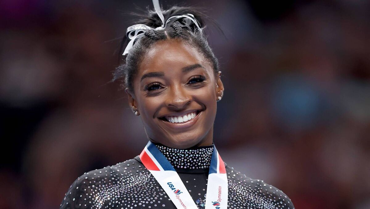 Gymnastics champion Simone Biles contacted the girl after the video emerged. Picture: Ezra Shaw/Getty Images Gymnastics champion Simone Biles contacted the girl after the video emerged. Picture: Ezra Shaw/Getty Images