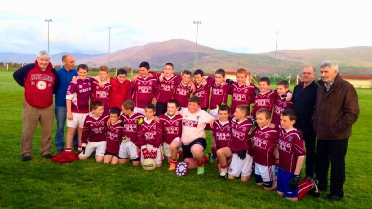 The Waterville-Dromid U14 team managed by Mick O'Dwyer. Pic: James Curran