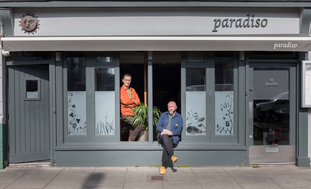 Denis Cotter and Dave O'Mahony of Paradiso on Lancaster Quay in Cork. Read Joe McNamee's feature about Denis Cotter's plan to hand the restaurant over to Dave O'Mahony via the link on this page. Picture: David Creedon Denis Cotter and Dave O'Mahony of Paradiso on Lancaster Quay in Cork. Read Joe McNamee's feature about Denis Cotter's plan to hand the restaurant over to Dave O'Mahony via the link on this page. Picture: David Creedon