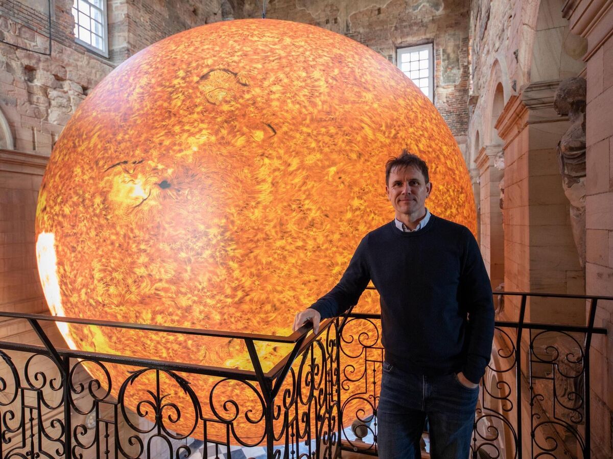 British artist Luke Jerram with his Helios representation of the Sun which will feature at Cork Midsummer Festival. Picture: Bec Hughes British artist Luke Jerram with his Helios representation of the Sun which will feature at Cork Midsummer Festival. Picture: Bec Hughes