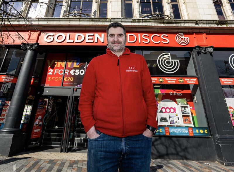 David O’Donovan outside Golden Discs on Patrick's Street. Picture: Chani Anderson David O’Donovan outside Golden Discs on Patrick's Street. Picture: Chani Anderson