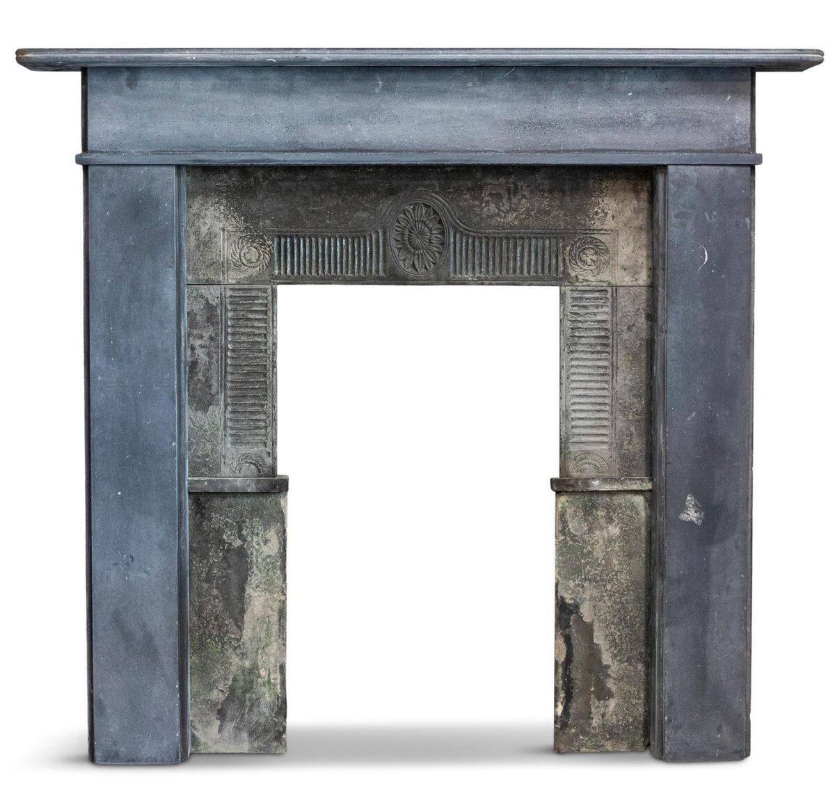 An 18th century Irish limestone chimneypiece from Tipperary at Adam's. An 18th century Irish limestone chimneypiece from Tipperary at Adam's.