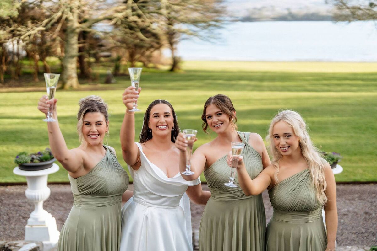 Tricia Delaney with Lorraine Hurley, Megan O'Brien and Olivia Derengowska. 
