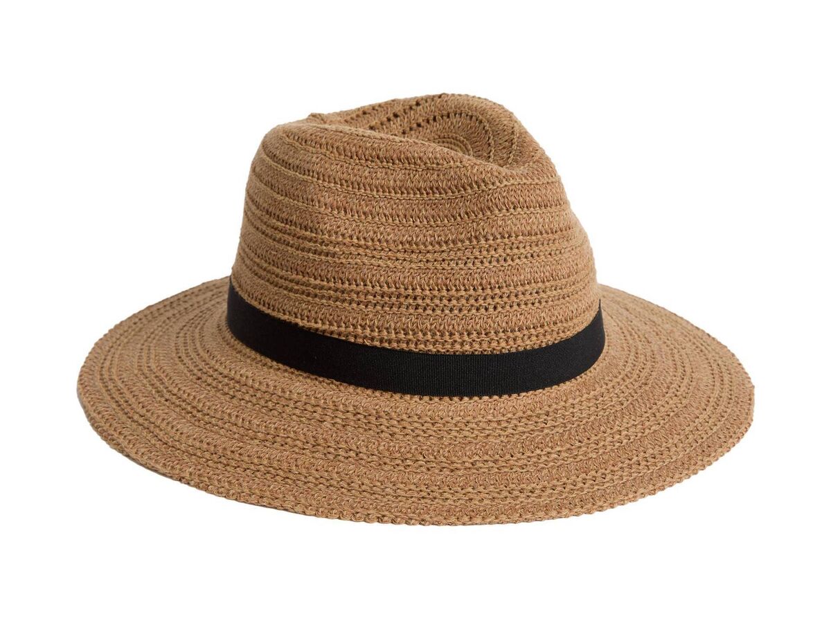 Cotton rich fedora hat, M&S, €24 Cotton rich fedora hat, M&S, €24