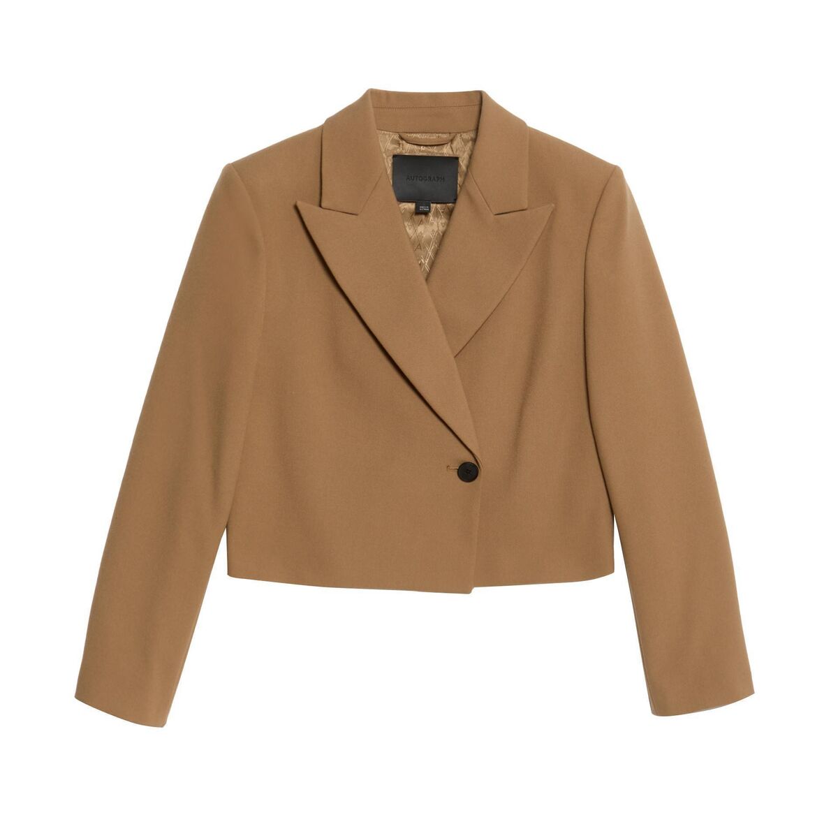 Autograph cropped blazer with wool, M&S, €140 Autograph cropped blazer with wool, M&S, €140