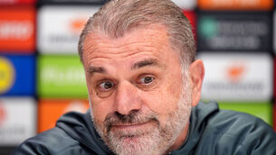 <p>Tottenham Hotspur manager Ange Postecoglou during a press conference at the Tottenham Hotspur Training Centre. Pic: Bradley Collyer/PA Wire.</p>
