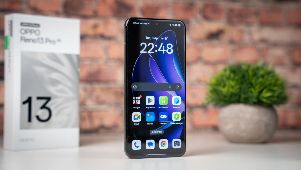 The Reno13 Pro 5G’s 6.83-inch 120Hz Smart Adaptive Screen offers sharp visuals and ultra-smooth performance. Picture: Noel Campion.