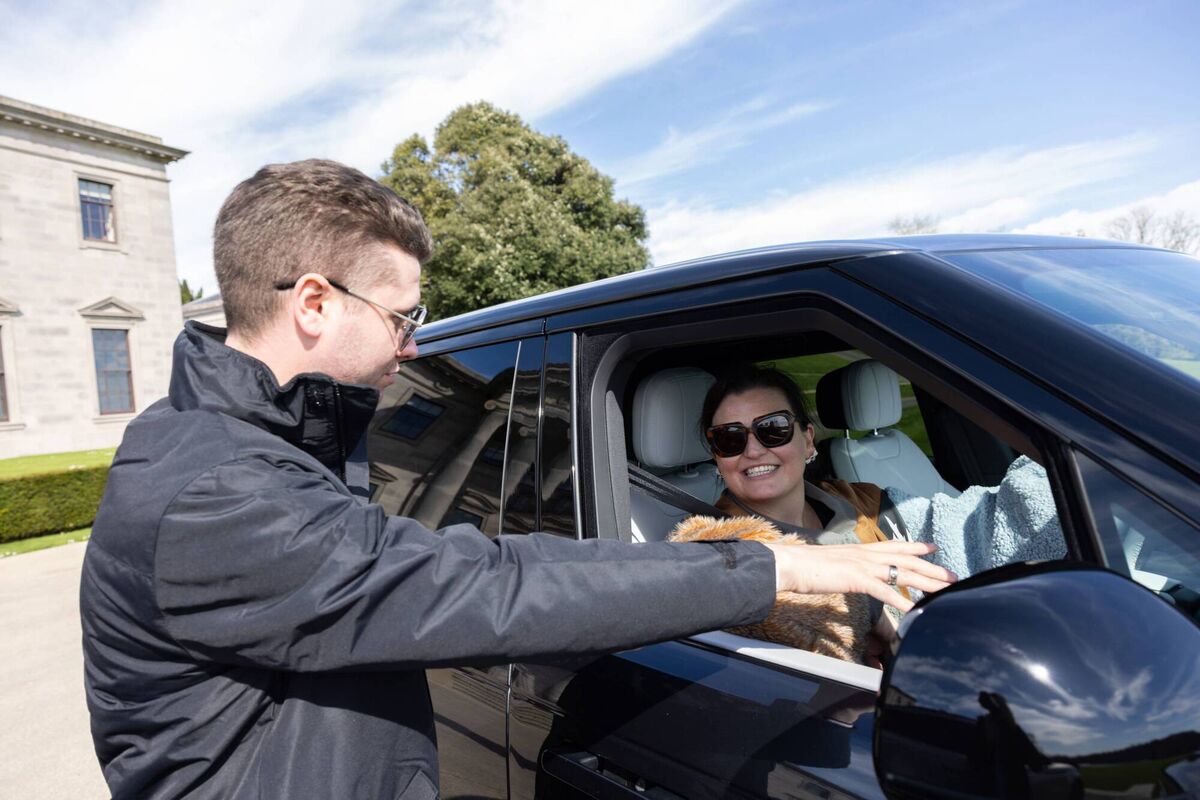 Esther McCarthy test driving a new Range Rover at Ballyfin. Picture: Naoise Culhane Esther McCarthy test driving a new Range Rover at Ballyfin. Picture: Naoise Culhane