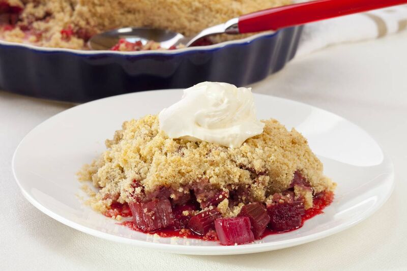 A vividly pink rhubarb and custard cheesecake or a rich bubbling rhubarb crumble will appeal to everyone. A vividly pink rhubarb and custard cheesecake or a rich bubbling rhubarb crumble will appeal to everyone.
