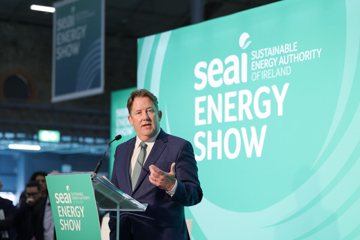 Darragh O’Brien said the Programme for Government committed to a 51% cut in fossil fuel emissions by 2030 and net zero by 2050. Picture: Naoise Culhane-no fee