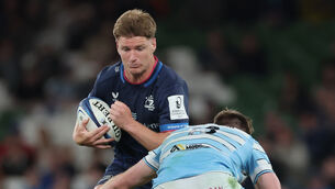 <p>EXCEPTIONAL: Leinster’s Jordie Barrett gave a five star performance in their Champions Cup quarter-final victory over Glasgow Warriors. Pic: ©INPHO/James Crombie</p>