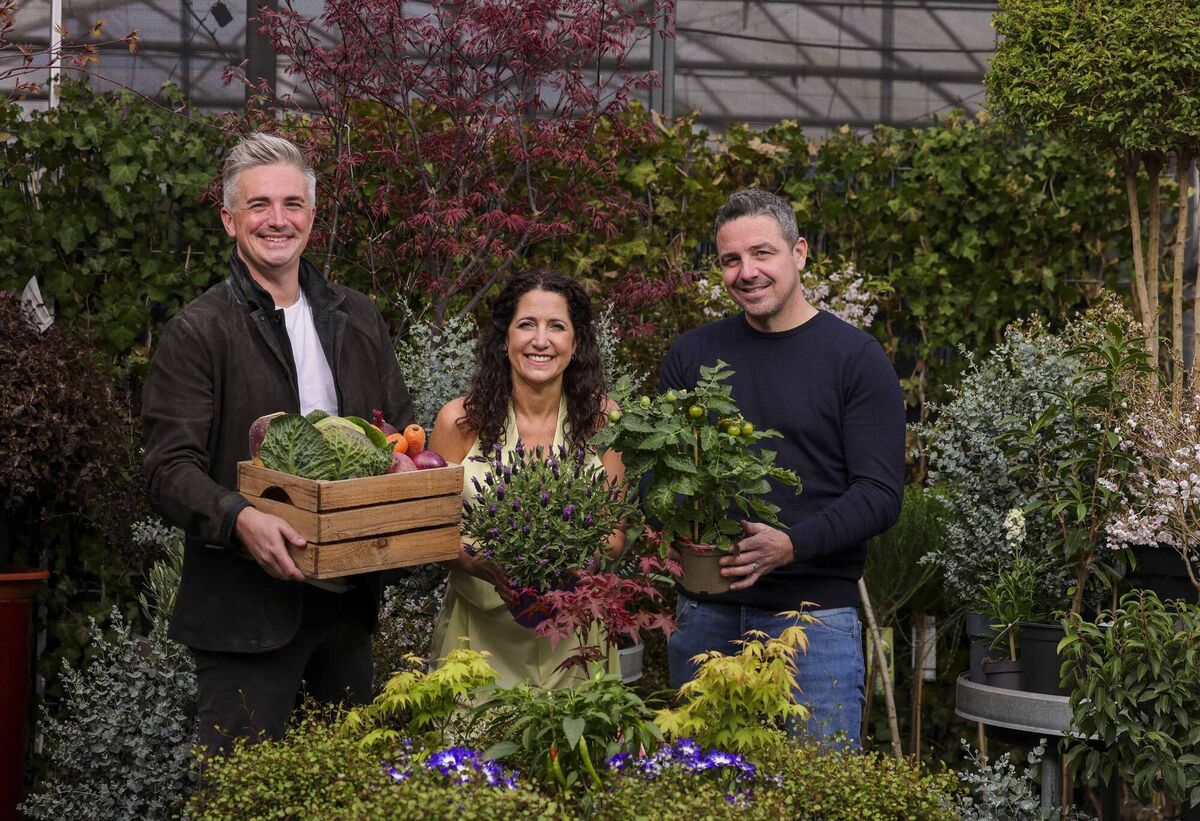 (Left to right) Donal Skehan, Dunnes Stores, Laura Douglas, Bord Bia Bloom, and Alan Rudden, garden designer, announce the final line-up for Bord Bia Bloom which takes place in the Phoenix Park, Dublin, from May 29 to June 2. Picture: Chris Bellew/Fennells (Left to right) Donal Skehan, Dunnes Stores, Laura Douglas, Bord Bia Bloom, and Alan Rudden, garden designer, announce the final line-up for Bord Bia Bloom which takes place in the Phoenix Park, Dublin, from May 29 to June 2. Picture: Chris Bellew/Fennells