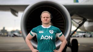 <p>Aer Lingus ambassador Aoife Wafer. Aer Lingus, Official Airline of Irish Rugby for 10 years, will bring #HomeAdvantage to Ireland’s Guinness Women’s Six Nations Championship this year, by supporting the team’s travel to away games in Italy, Wales and Scotland. The airline will also proudly fly many of the Irish team's dedicated supporters to these away games. Pic: ©INPHO/Dan Sheridan</p>