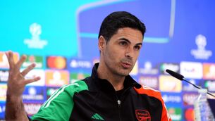 <p>Mikel Arteta’s side are three goals ahead heading into the second leg (Adam Davy/PA)</p>