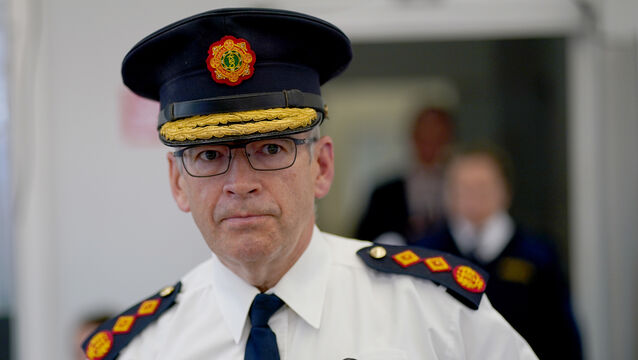 <p>Garda Commissioner Drew Harris will continue in that role until September, having originally been scheduled to step down in June. File picture: Brian Lawless/PA </p>