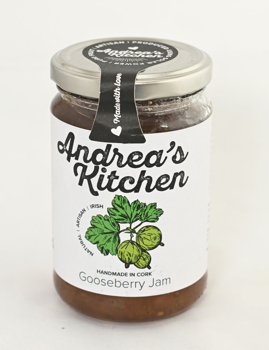 Andrea’s Kitchen gooseberry jam. Picture Dan Linehan Andrea’s Kitchen gooseberry jam. Picture Dan Linehan