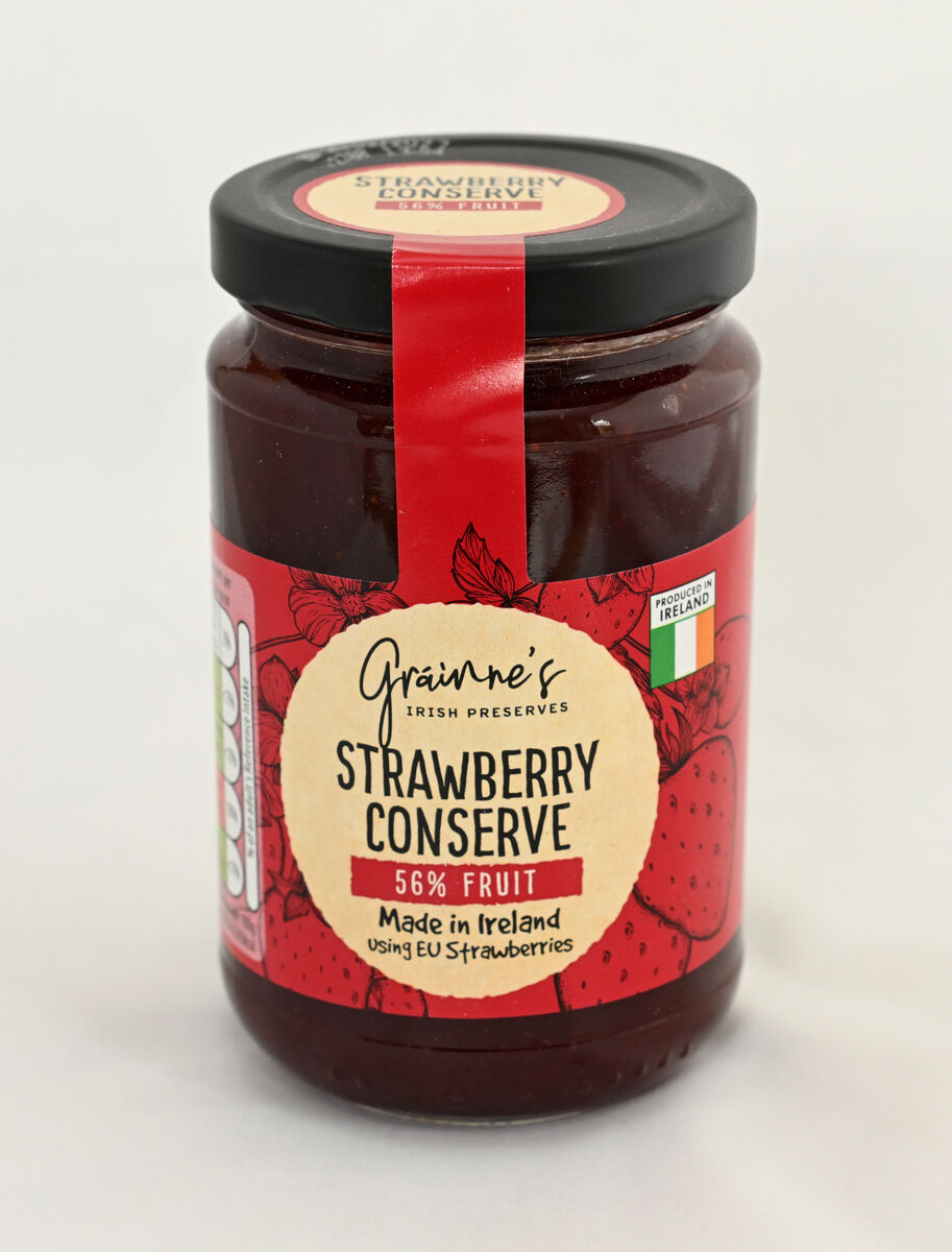 Aldi Gráinne’s Strawberry conserve 350g. Picture: Dan Linehan Aldi Gráinne’s Strawberry conserve 350g. Picture: Dan Linehan