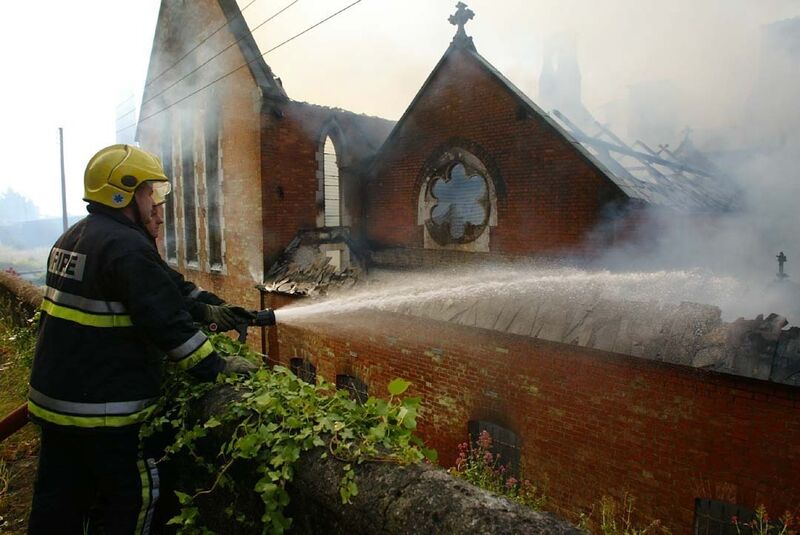 In July 2003, Cork City Fire Brigade tackled another fire at the Good Shepherd Convent in Cork. Irish Examiner Archive/Neil Danton