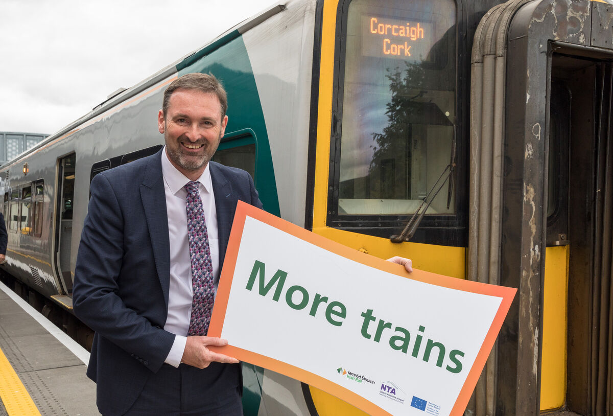 AJ Cronin with a simple two-word mission statement as Iarnród Éireann keeps pushing for higher frequency train services on the three lines between Cork and Midleton, Mallow, and Cobh, and all points in between — including new stations. Picture: David Creedon AJ Cronin with a simple two-word mission statement as Iarnród Éireann keeps pushing for higher frequency train services on the three lines between Cork and Midleton, Mallow, and Cobh, and all points in between — including new stations. Picture: David Creedon