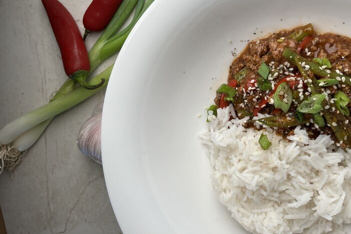 Sticky Mince Stir Fry