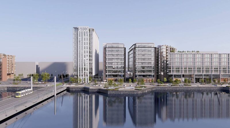 An artist's impression of the Cork South Docks proposal from O'Callaghan Properties. An artist's impression of the Cork South Docks proposal from O'Callaghan Properties.