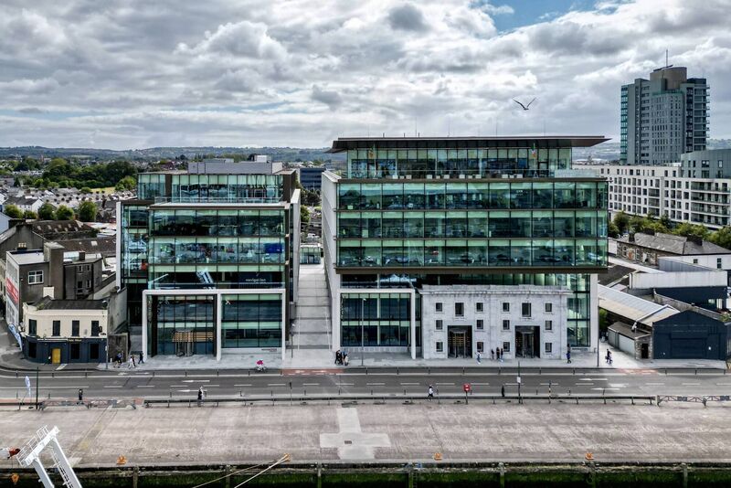 An aerial view of the Navigation square development on Albert Quay in Cork City Centre. South Docks. Picture: Chani Anderson An aerial view of the Navigation square development on Albert Quay in Cork City Centre. South Docks. Picture: Chani Anderson