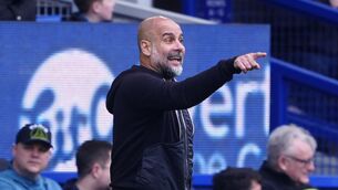 <p>Manchester City manager Pep Guardiola wants Champions League football next season (Peter Byrne/PA)</p>