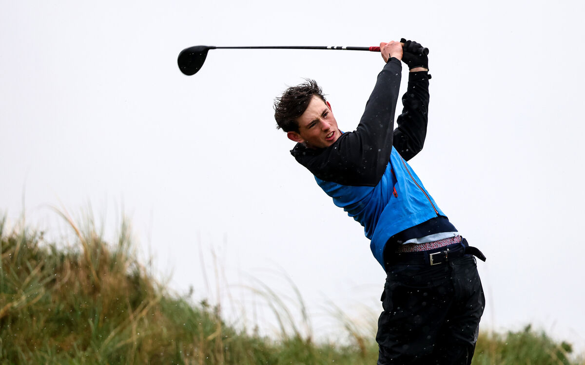 Dylan Holmes tees off the fourteenth. Pic: ©INPHO/Ben Brady.