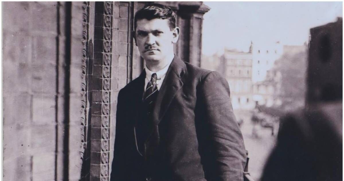 For auction: London portrait of Michael Collins in the frame