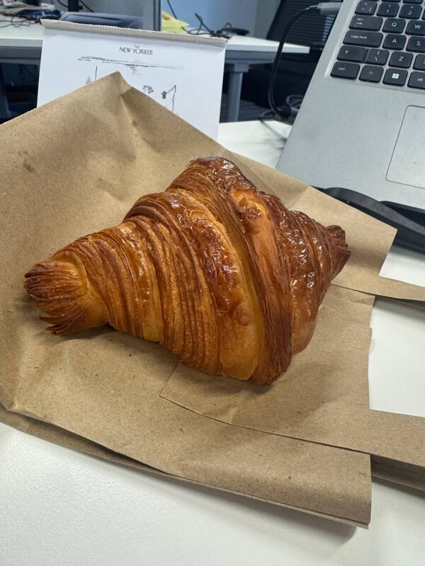 A croissant from Bread 41 Bakery, Pearse St A croissant from Bread 41 Bakery, Pearse St