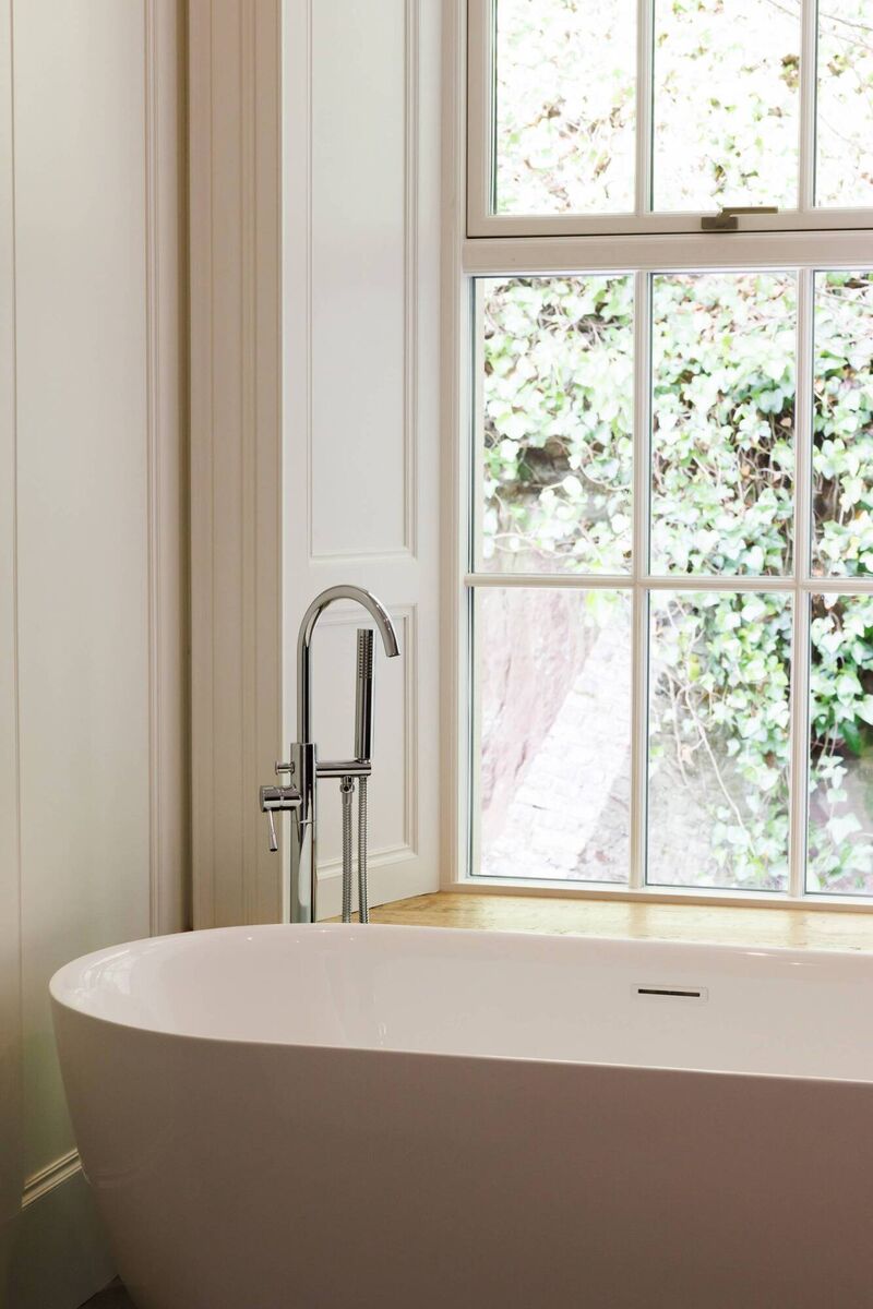 The bathroom in the restored Carrig House.