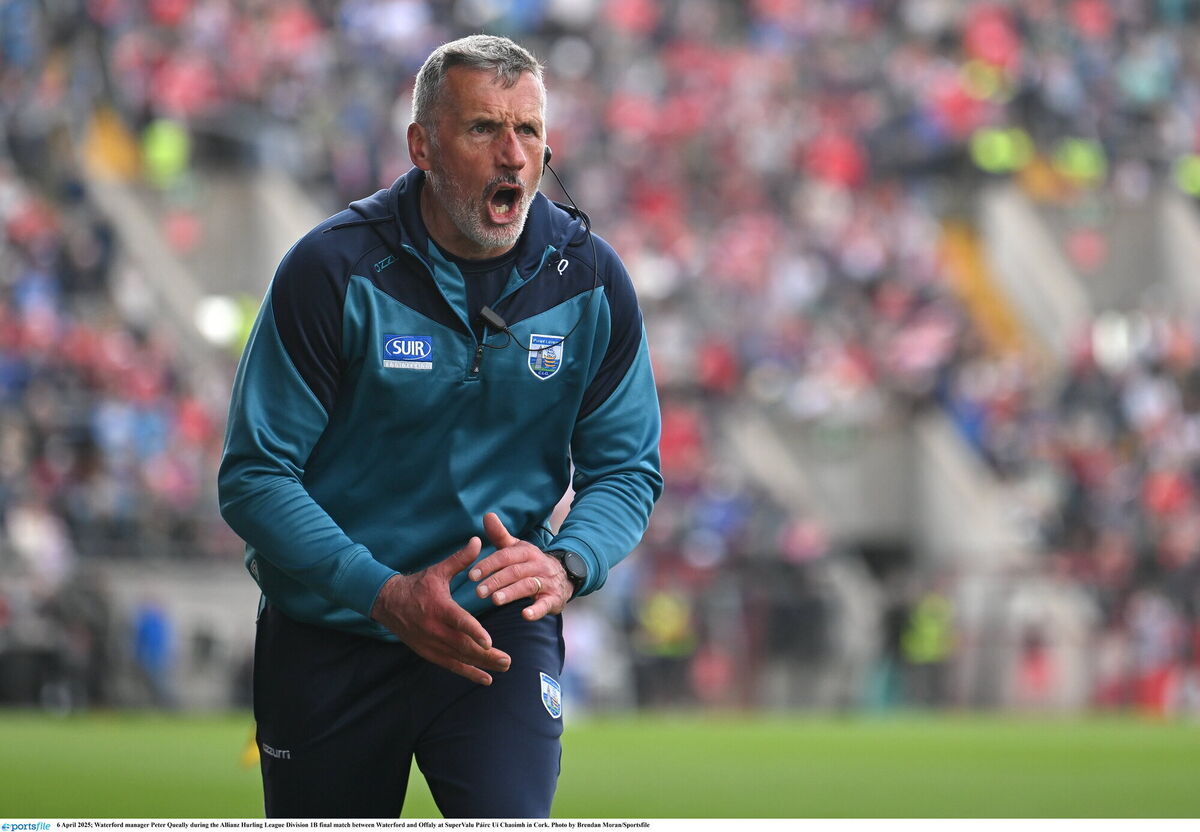 Waterford manager Peter Queally. File picture: Brendan Moran/Sportsfile
