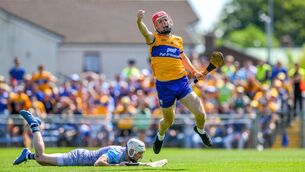 <p>Darragh Lohan of Clare celebrates scoring a goal in the 20th minute during the Munster SHC match between Clare and Waterford last year. Pic: Ray McManus/Sportsfile</p>