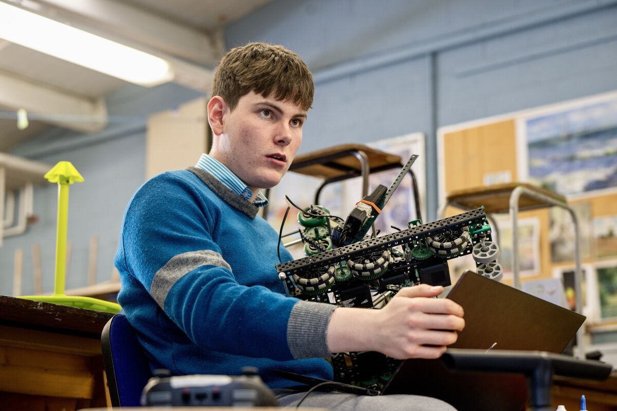 Sean Springorum: 'I was 15 when I made my own computer. The power supply did blow up but I was able to get it replaced.' Picture Chani Anderson