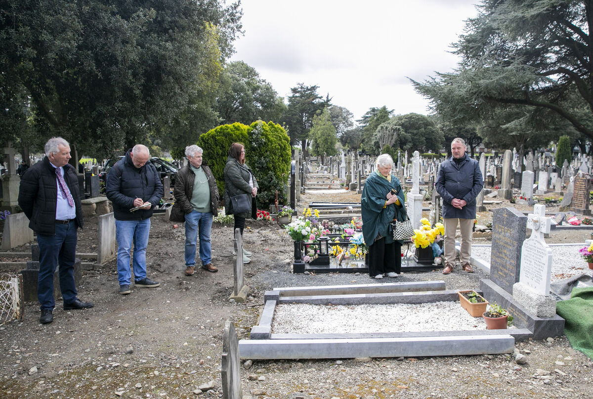Father Patrick Daly leads the funeral of Piotr Torng in Glasnevin Cemetery, Dublin. Photo: Gareth Chaney Father Patrick Daly leads the funeral of Piotr Torng in Glasnevin Cemetery, Dublin. Photo: Gareth Chaney
