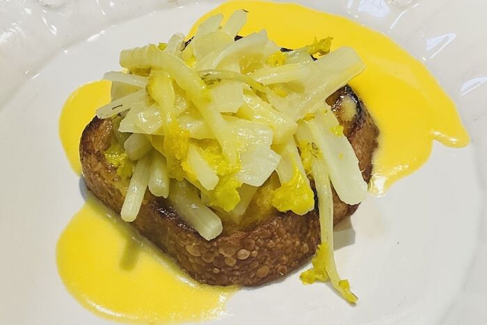 Sea Kale on Toast