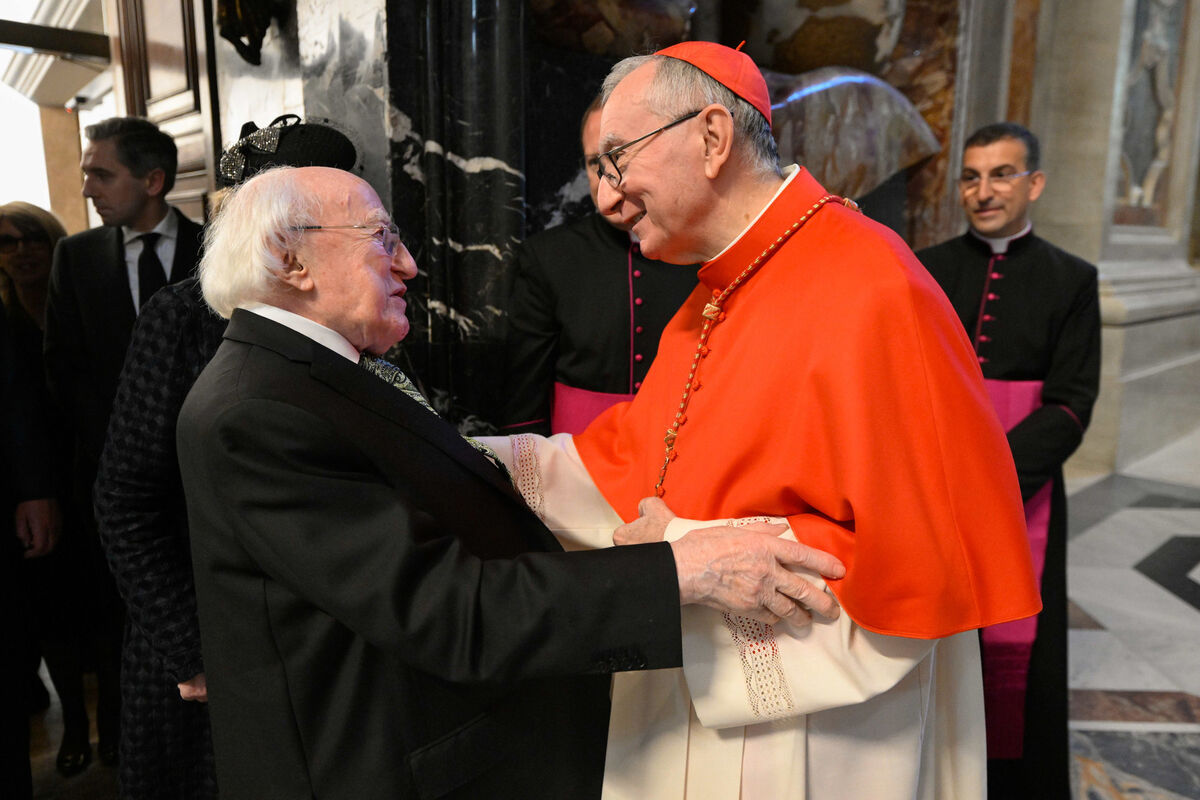President Michael D Higgins attends the funeral of Pope Francis in Vatican City. Issue date: Saturday April 26, 2025. Picture: Simone Risoluti/Maxwells/PA Wire
