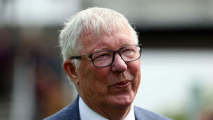 <p>CLOSE EYE: Sir Alex Ferguson at Sandown Park Racecourse, Esher. Pic: Steven Paston/PA Wire</p>