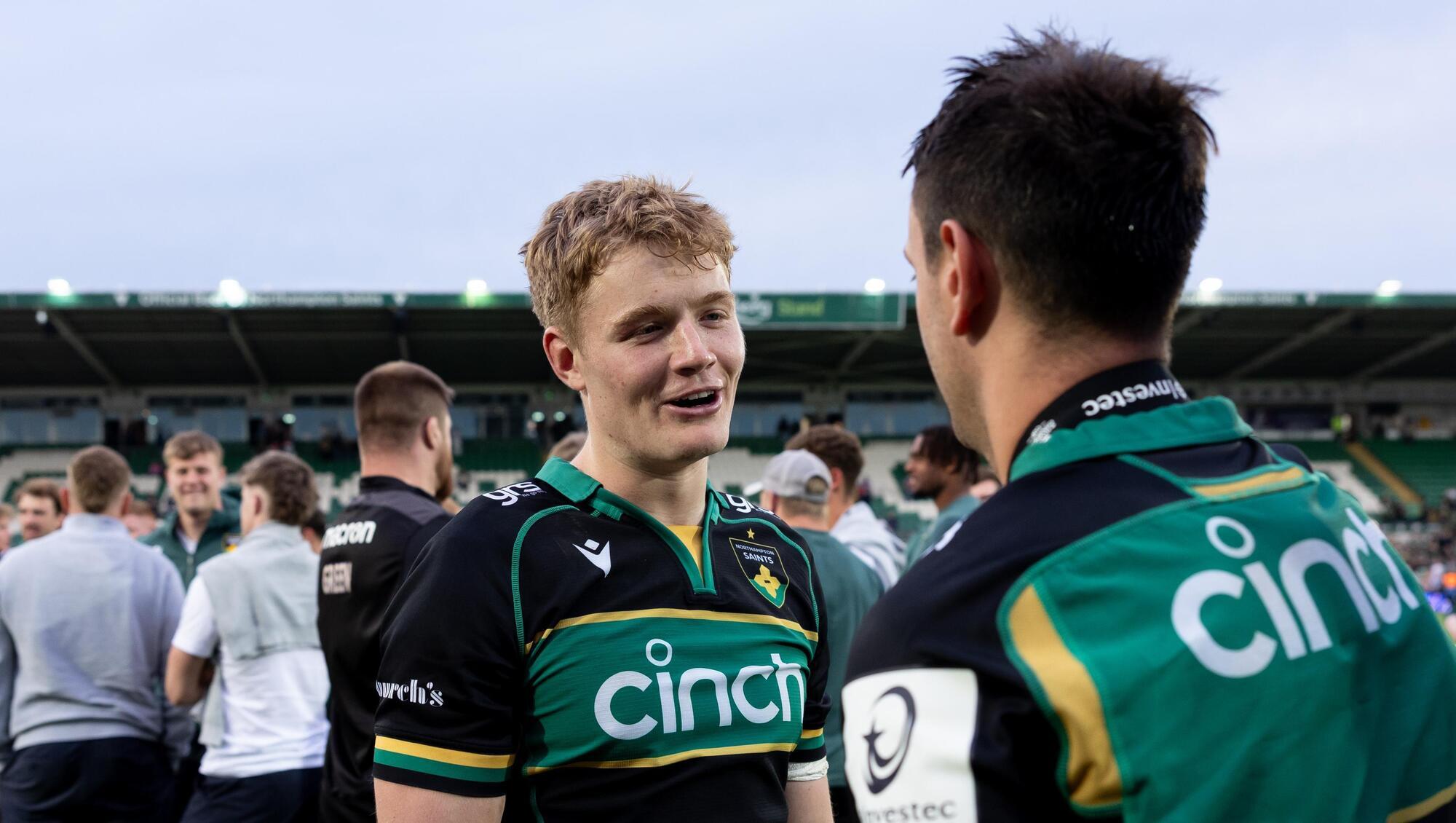 FINE FORM: Fin Smith and Northampton Saints are looking good. Pic: INPHO/Juan Gasparini