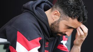 <p>Manchester United manager Ruben Amorim during the Premier League match at Vitality Stadium, Bournemouth. Picture date: Sunday April 27, 2025. PA Photo. See PA story SOCCER Bournemouth. Photo credit should read: Adam Davy/PA Wire.</p>