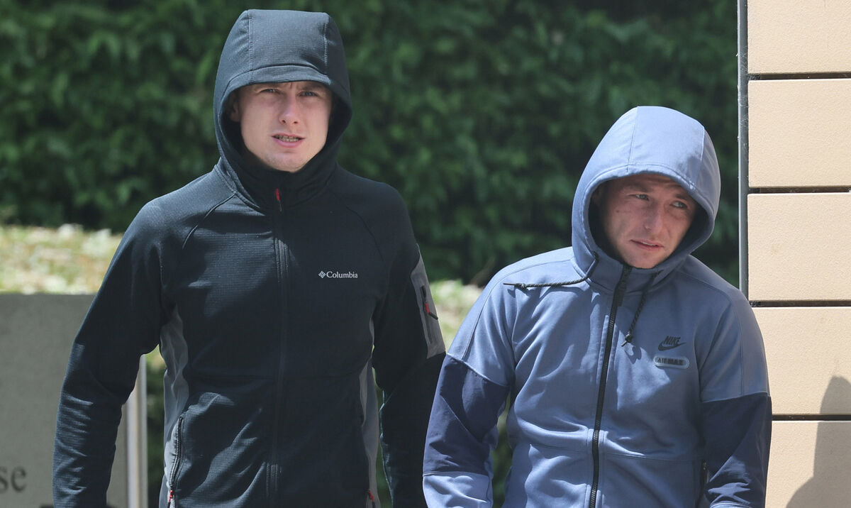 (Left to right) Eric O'Driscoll and Glen Ward at Blanchardstown District Court in 2023. File picture: IrishPhotoDesk.ie