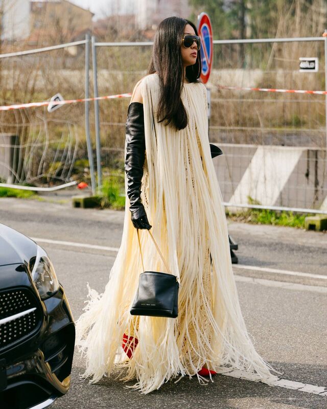 Milan Fashion Week AW25 street style photo by Sarah Ellen Treacher @sarahellentreacher Milan Fashion Week AW25 street style photo by Sarah Ellen Treacher @sarahellentreacher