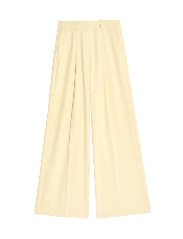 Woven pleat front trousers, M&S, €55 Woven pleat front trousers, M&S, €55