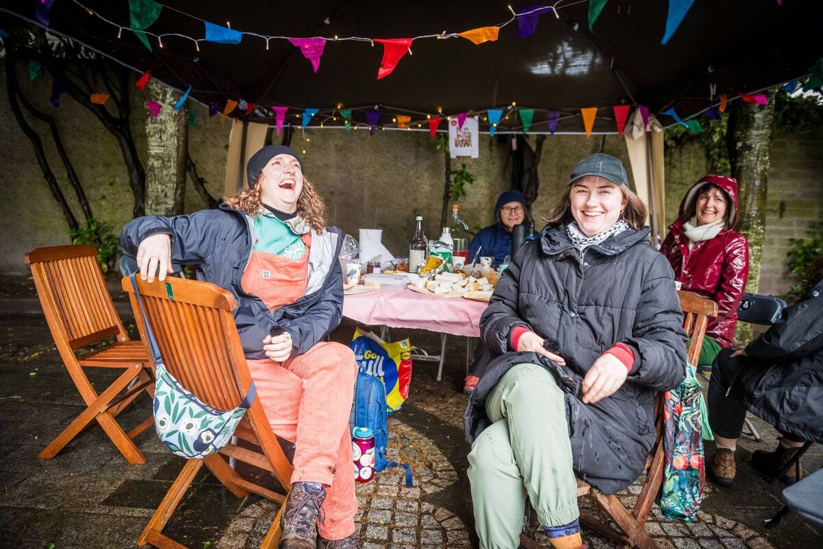 Ríonach Hurley and Aisling Kett at Street Feast. Photo: Joleen Cronin