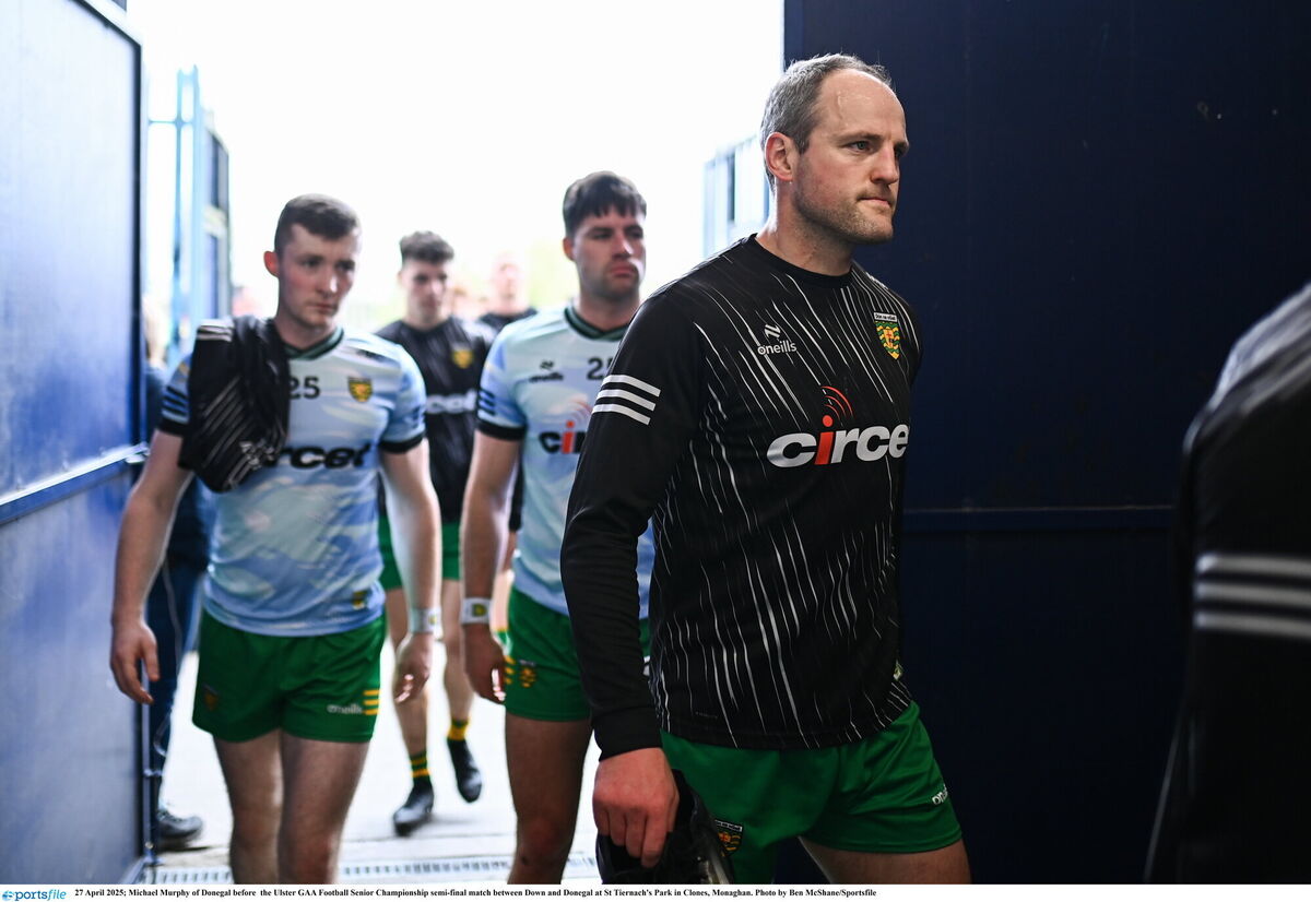 Michael Murphy of Donegal before the Ulster SFC semi-final against Down. Photo by Ben McShane/Sportsfile